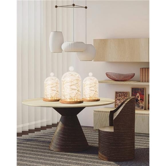 Remote Operated with 8 Modes, Home Christmas Holiday Copper Fairy String Lights - Picture 6 of 6